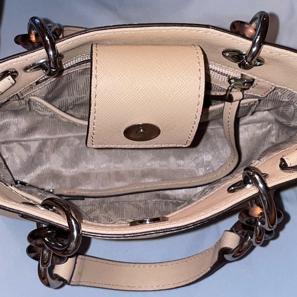 Michael Kors small pastel pink bag Lady Dior style girly birthday gift bride - Picture 2 of 11